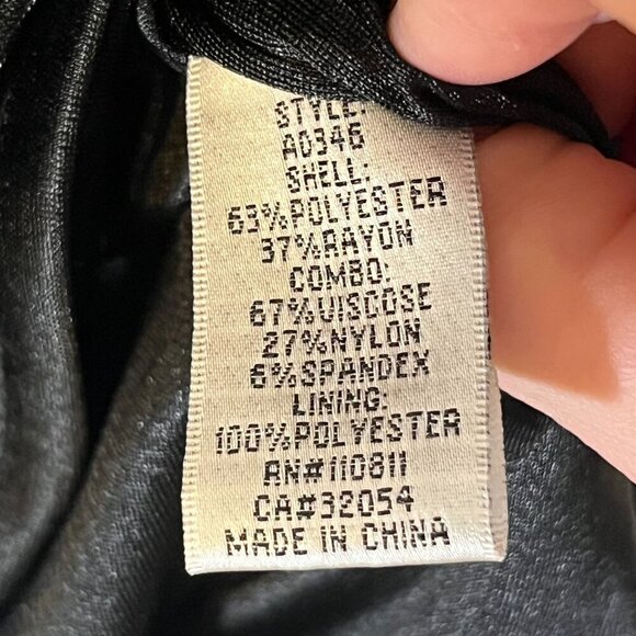 Anthropologie Yoana Baraschi Colorblock Polka Dot Sleeveless Dress Black Tan 10 - Picture 8 of 9